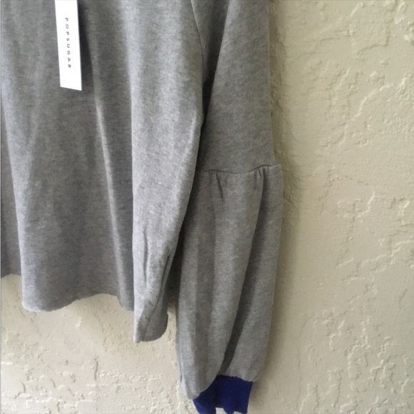 Pop Sugar Womans size small balloon sleeve sweatshirt NWT - Picture 7 of 16